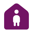 House with person icon