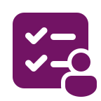 Document and person icon