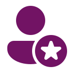 Person and star icon